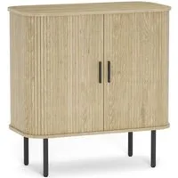 FiveWillowise Sideboard Vielfältiger Aufbewahrungsschrank, Küchenschrank mit 2 Schiebetüren (1 St), Anrichte, Buffetschrank, Kaffeebar-Schrank, 80 x 40 x 82cm