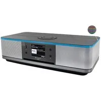 Soundmaster ICD2023SW Internetradio CD-Player DAB+ Bluetooth USB Undok-APP LED Internet-Radio (Internetradio, DAB+, FM, RDS-System, 30 W, LED Ambientebeleuchtung, Internetradio, CD-Player, DAB+, App Steuerung)