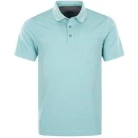Hajo Poloshirt Herren Shirt mit feinem Streifen (1-tlg) Baumwollmischung