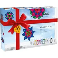 Kreul Fenstersticker Window Color Set XXL, Wasserbasis