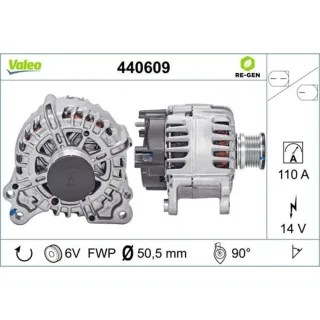 Valeo Generator  110A Seat Skoda VW 440609