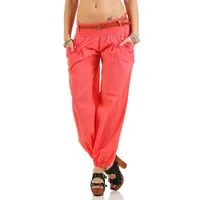 malito more than fashion Haremshose malito Damen Chino Hose in Uni Farben, Freizeithose mit Gürtel, Sommerhose mit Gürtel