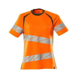 MASCOT Damen T-Shirt Hi-vis Orange / Moosgrün L - 19092-771-1433-LONE