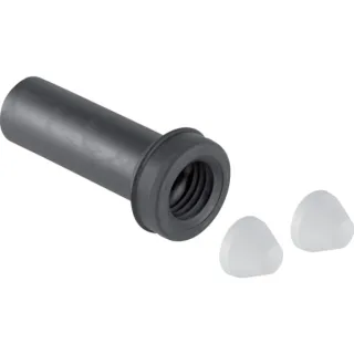 Geberit PE Ablaufmanschette für Urinal mit 2 chromfarbigen Deckkappen 152608461