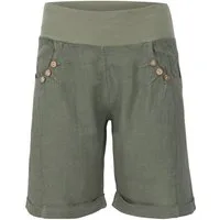 malito more than fashion Leinenhose malito Damen Bermuda aus Leinen, Shorts für den Strand, lässige Bermuda aus Leinen Shorts