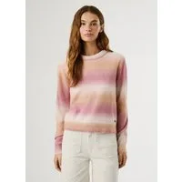 Pepe Jeans Strickpullover COLOMBE CREW mit geripptem Rundhals