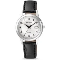 Citizen Quarzuhr Citizen Damen Analog Quarz Uhr mit Leder Armband FE1081-08A FE1081-08A, Hochwertiges Produkt mit zeitlosem Design, sorgfältiger Verarbeitung