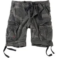 SURPLUS Cargoshorts AIRBORNE Vintage Cargoshort blackcamo Cargostyle