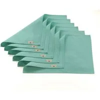 Vivi Idee Platzset 4er/6er Premium 100% Baumwolle Tischsets Platzdeckchen Stoff, (6-St), abwaschbar, Handgenäht, 52x33cm