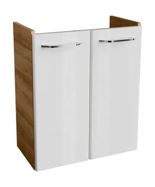 Fackelmann MILANO Waschtischunterschrank 52x61x27,5 AsEi/Weiß, 2T, 84335 84335