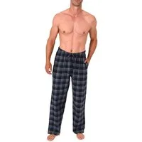 Normann Pyjama Normann Herren Flanell Schlafanzug Pyjama Hose in Karo Optik