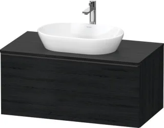 Duravit D-Neo Konsolenwaschtischunterbau wandhängend Eiche Schwarz Matt 1000x550x459 mm - DE49480BD1 DE49480BD160000