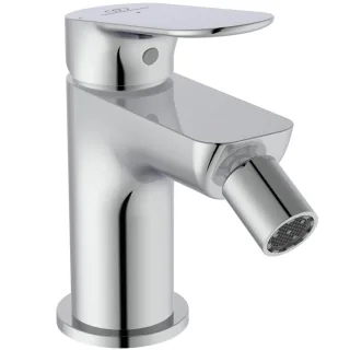 Ideal Standard Bidetarmatur Ceralife O Ausladung 95mm mit Push-Open Ventil BlueStart Chrom, BE021AA BE021AA