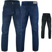 German Wear Motorradhose Jeans-006 (mit 4 Protektoren) Herren Jeanshose mit Protektoren Aramid-Kevlar-Futter