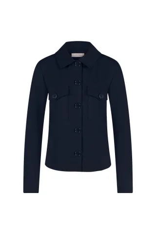 Studio Anneloes - Claire bonded jacket dark blue - Gr. - S