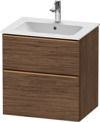 Duravit D-Neo Waschtischunterbau wandhängend Nussbaum dunkel Matt 610x462x625 mm - DE4361004210000 DE4361004210000