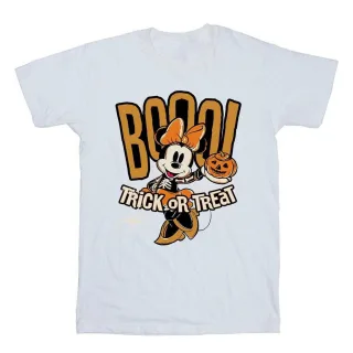 Disney - "Boo Trick Or Treat" T-Shirt für Mädchen, Baumwolle (Weiß)