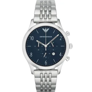 Emporio Armani AR1942 Blaues Zifferblatt Chronograph Herrenuhr