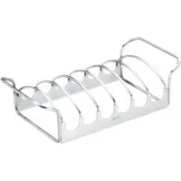 RÖSLE Sparerib-Halter 25087, Aufsatz zur Zubereitung von Spareribs, Bratenkorb, Edelstahl