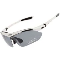 ROCKBROS Fahrradbrille Polarisierende Fahrradbrille mit UV-400-Filter mit schwarzem Etui