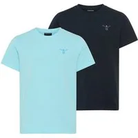 Chiemsee T-Shirt 2pack BOYS SHIRT (Packung, 2-tlg) 2er-Pack, Kurzarm, mit Rundhalsausschnitt, aus Baumwolle