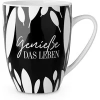 La Vida Tasse Kaffeetasse Teetasse Tasse Becher für dich 250ml la vida "Genieße, Material: Porzellan