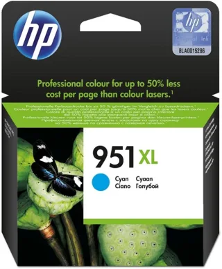 HP 951XL Cyan Officejet Ink Cartridge (cyan)