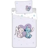 Lilo & Stitch Wendebettbezug Lilo und Stitch lila Wende Bettwäsche Set 135/140x200cm, (2 St)