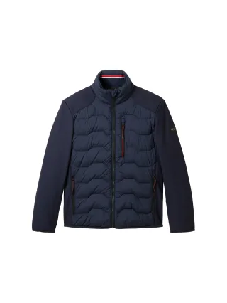 Tom Tailor - Hybrid Jacke mit Stehkragen sky captain blue - Gr. - XXXL