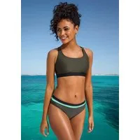 s.Oliver Bustier-Bikini-Top Yella, mit kontrastfarbenen Details und gekreuzten Bändern im Rücken
