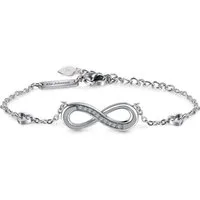 Kim Johanson Armband Infinity aus Edelstahl (1-tlg), mit funkelnden Zirkonia - Eleganz für die Ewigkeit