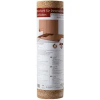 Homestar Korkrolle Naturkorkrolle - Kork für Wand & Fußboden, Breite 50cm, verringert den Energiebedarf