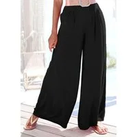 Buffalo Palazzohose mit extra weitem Bein mit Seitennahttaschen, leichte Sommerhose, Wide-Leg-Hose, Strandhose