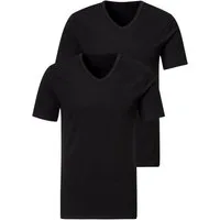 H.I.S Unterziehshirt (2-St) mit V-Ausschnitt und kleinem Logo, Unterhemd, T-Shirt