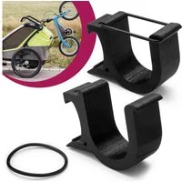 Mobilefox Fahrradhalter Fahrrad Laufrad Halterung passend für Thule Chariot Anhänger