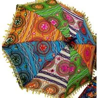 Guru-Shop Dekoobjekt Bunter Baumwoll-Sonnenschirm aus Indien