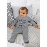 KIDSWORLD Schlafoverall 50% Mama, 50% Papa aus Bio-Baumwolle