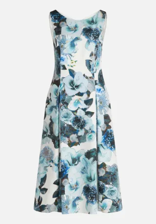Vera Mont - Cocktailkleid Green/White - Gr. - 44