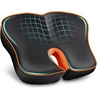 POPOLIC Sitzkissen Kissen Stuhlkissen, Erhöh Sitzkomfort, Ergonomisches Sitzkissen, robuste Polsterauflage für indoor und outdoor, 46 x 38 x 10 cm