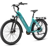TTGO E-Bike Cityrad 28x2,4 Zoll, 110km, 70 Nm Hinterradmotor, C5, ZOOM Federsattelstütze, 7 Gang Shimano, Kettenschaltung, Heckmotor, 648 Wh, Tiefeinstieg, Pedelec, Elektrofahrrad, für Damen Herren, Hydr. Bremse