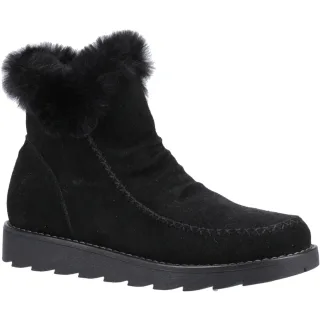 Hush Puppies Moira Wildleder Damen Schwarz Stiefel