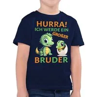 Shirtracer T-Shirt Hurra endlich großer Bruder - Ich werde großer Bruder - Ich bin großer (1-tlg) Großer Bruder