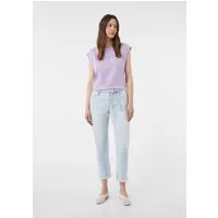 comma Regular-fit-Jeans Jeans-Hose Boyfriend-Jeans im Relaxed Fit mit Bindegürtel
