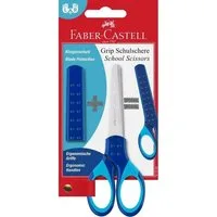 Faber-Castell Papierscheren Faber- Castell Grip Schulschere mit Klingenschutz