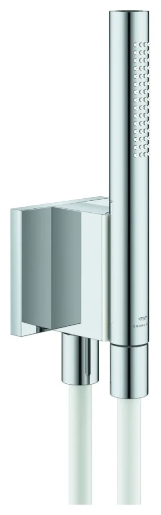 GROHE Handbrause-Set Rainshower Aqua Stick, 105006 2 Stahlarten 9,5 l/min chrom, 1050060000 1050060000