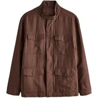 Next Hemdjacke Feldjacke aus Leinen mit vier Taschen (1-St)