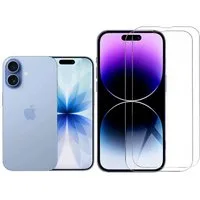 CLM-Tech Displayschutzglas 2X für iPhone 17 6,1 Zoll, Panzerglas Folie - Blasenfreie Anbringung und kratzfest -, 2 Stück, Anti-Fingerabdruck