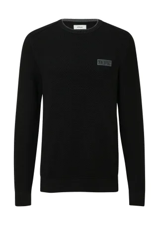 s.Oliver - Strickpullover schwarz - Gr. - 3XL