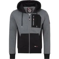 Rock Creek Kapuzenpullover Herren Hoodie Sweatjacke mit Kapuze H-411 Stehkragen