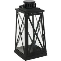 Grafelstein Kerzenlaterne Laterne HARBOUR schwarz aus Metall H37cm Metalllaterne Landhaus modern